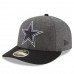 Men's Dallas Cowboys New Era Heather Gray/Black Crafted in the USA Low Profile 59FIFTY Fitted Hat 2883884
